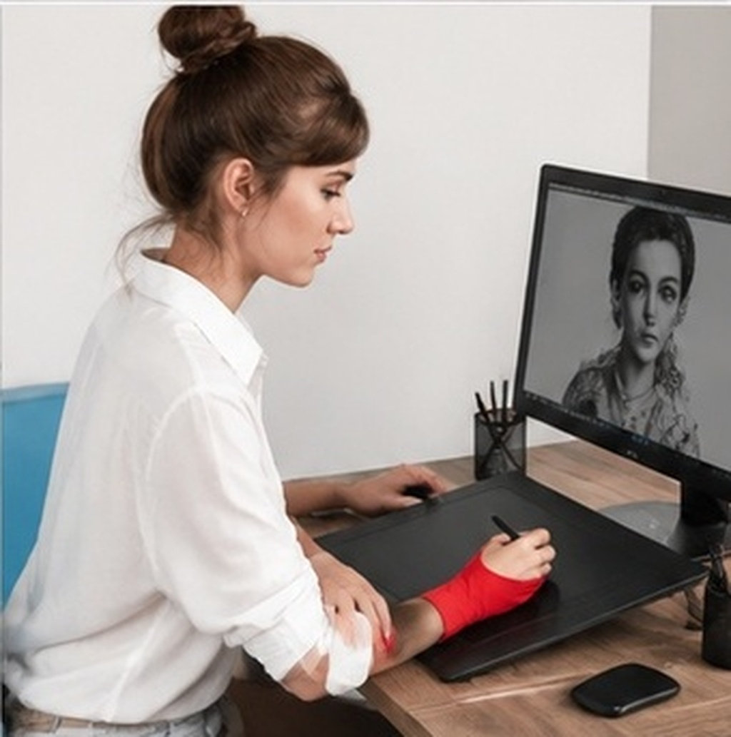 Drawing Glove Artist - 2Pcs Drawing Gloves Artist Two Finger