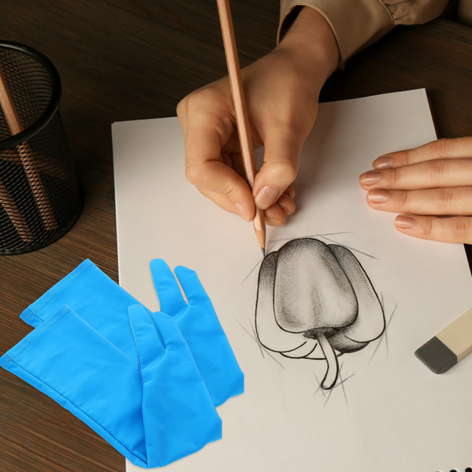 1Pair Drawing Glove Two-Finger - Drawing Glove Artist recension och pris