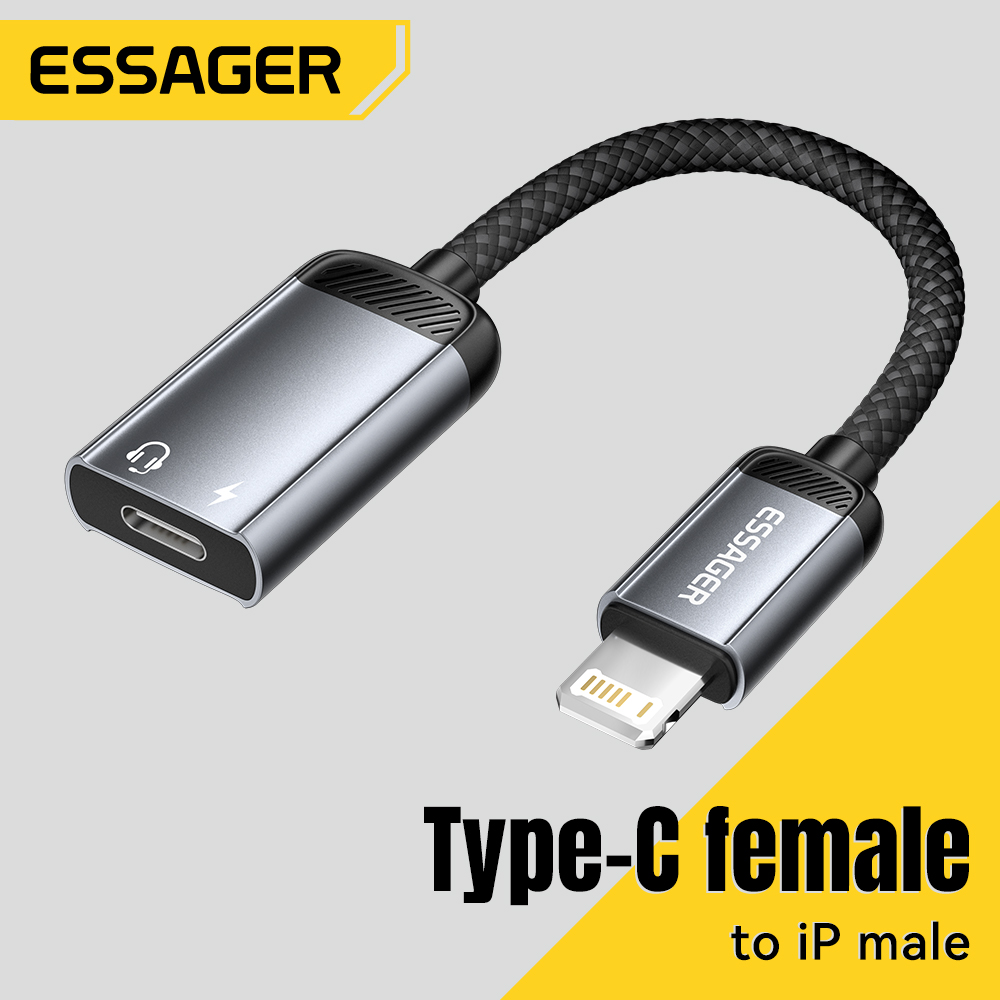 Essager Type-C Audio Adapter C - Wired Earphone Lightning recension och pris