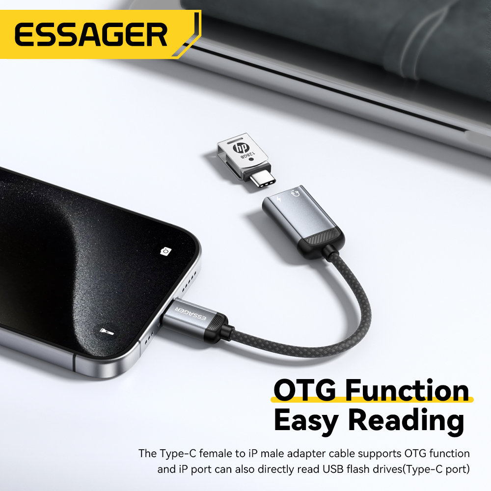 Essager Type-C Audio Adapter C - Wired Earphone Lightning recension och pris