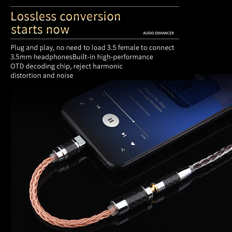 YYTCG Type-C To 2.5/3.5/4.4mm  - Wired Earphone Lightning recension och pris