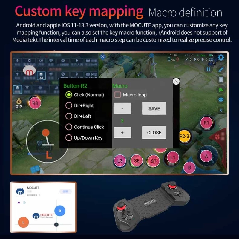 Gamepad For iPhone Android Cel - Android Tablet Gaming Accessories recension och pris