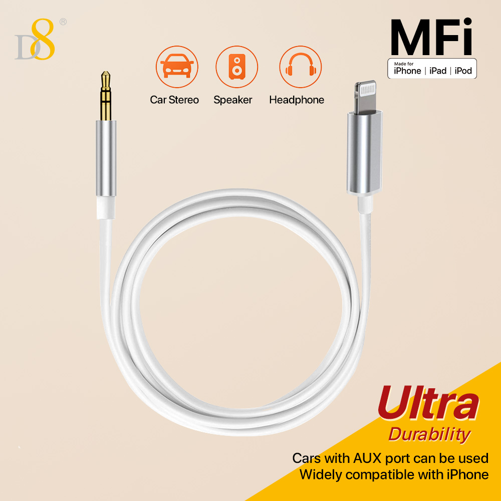 D8  Lightning  to 3.5mm Audio  - Wired Earphone Lightning recension och pris