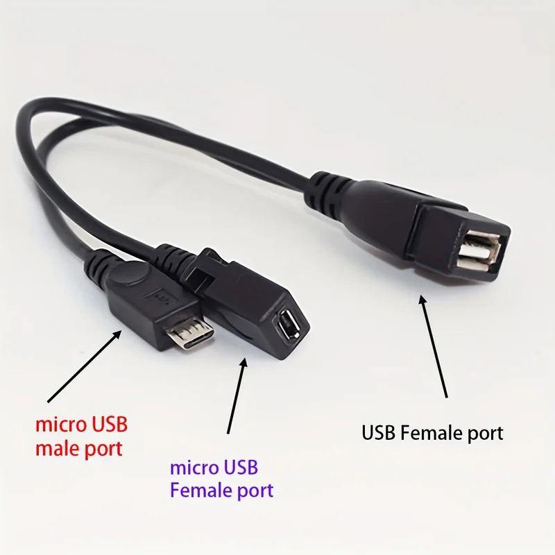 2-in-1 OTG USB to Micro USB Sp - Tablet Tech Accessories recension och pris