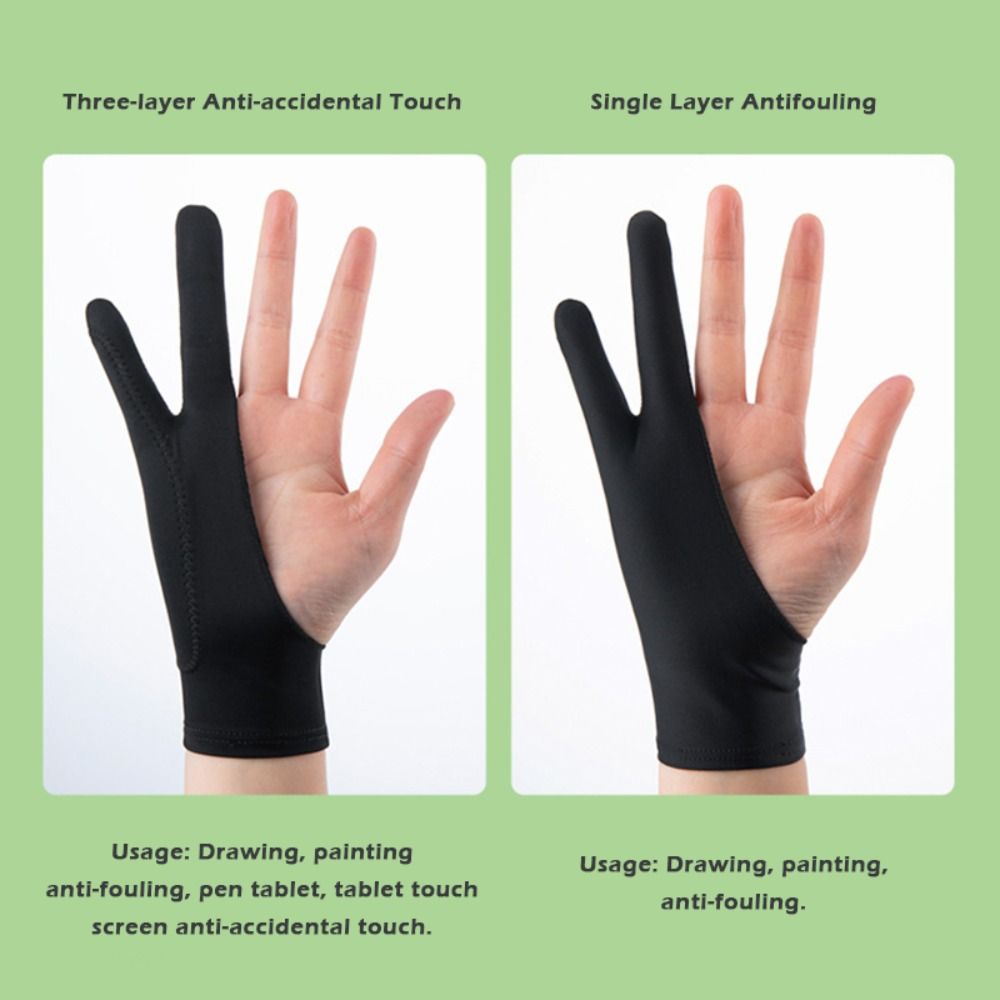 1pcs Simple 1/2 Fingers Painti - Drawing Glove Artist recension och pris