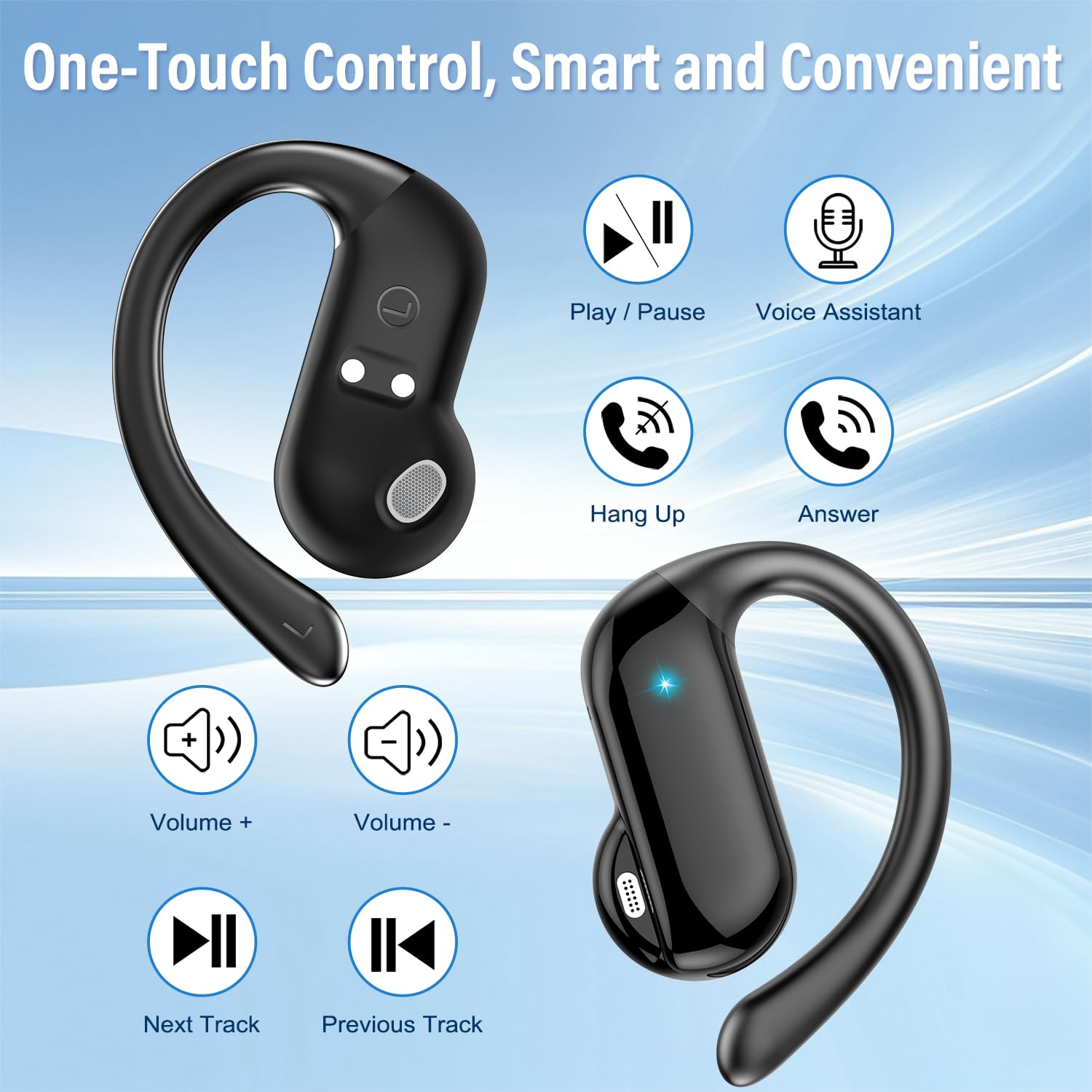 2026 Open-Ear Earbuds Bluetoot - Wired Earphone Lightning recension och pris