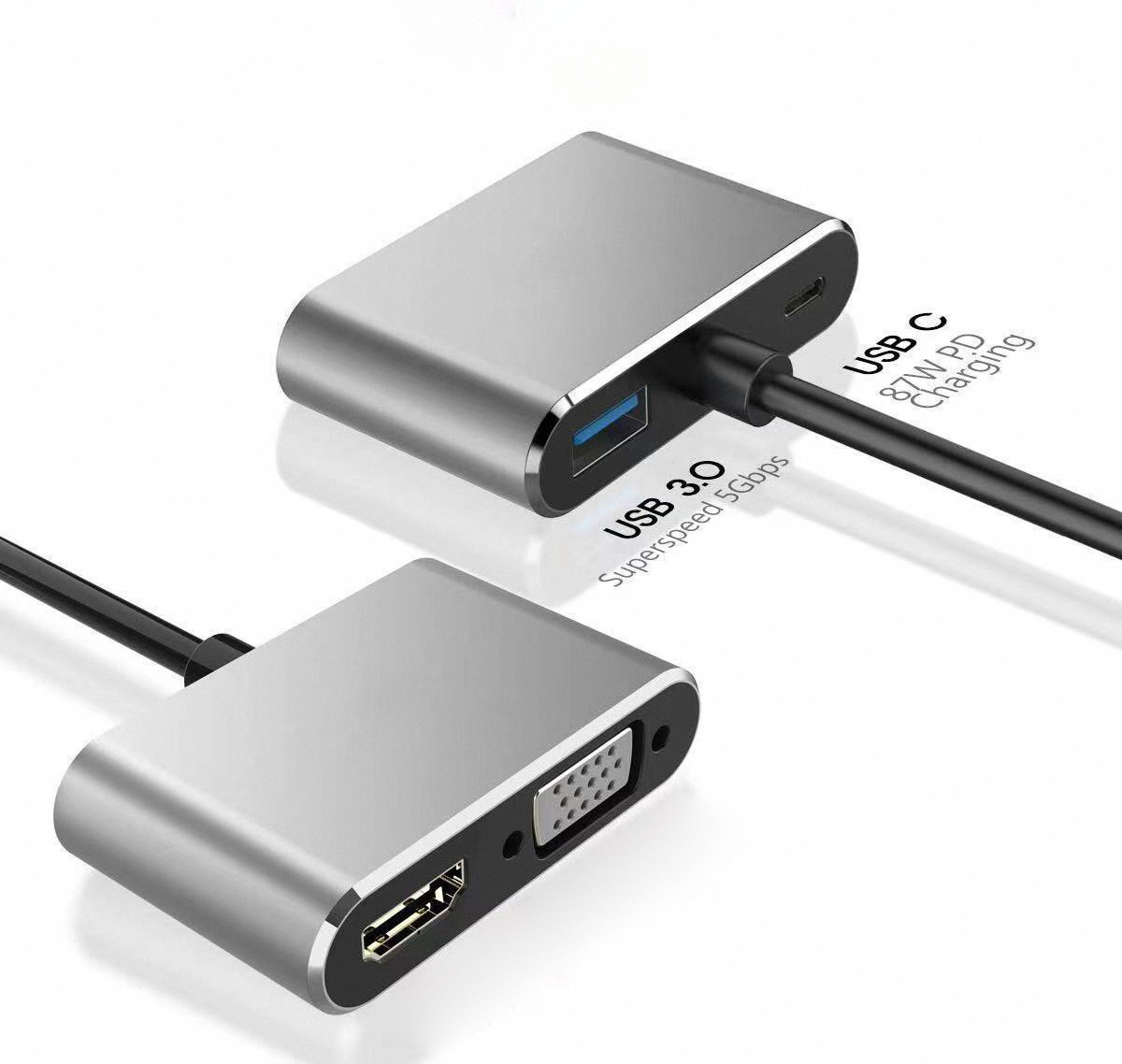 4K USB Type C to VGA 1080P USB - Usb Hub Type C recension och pris