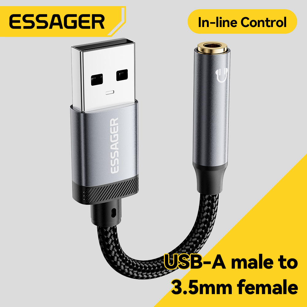 Essager USB To 3.5mm Audio Cab - Wired Earphone Lightning recension och pris