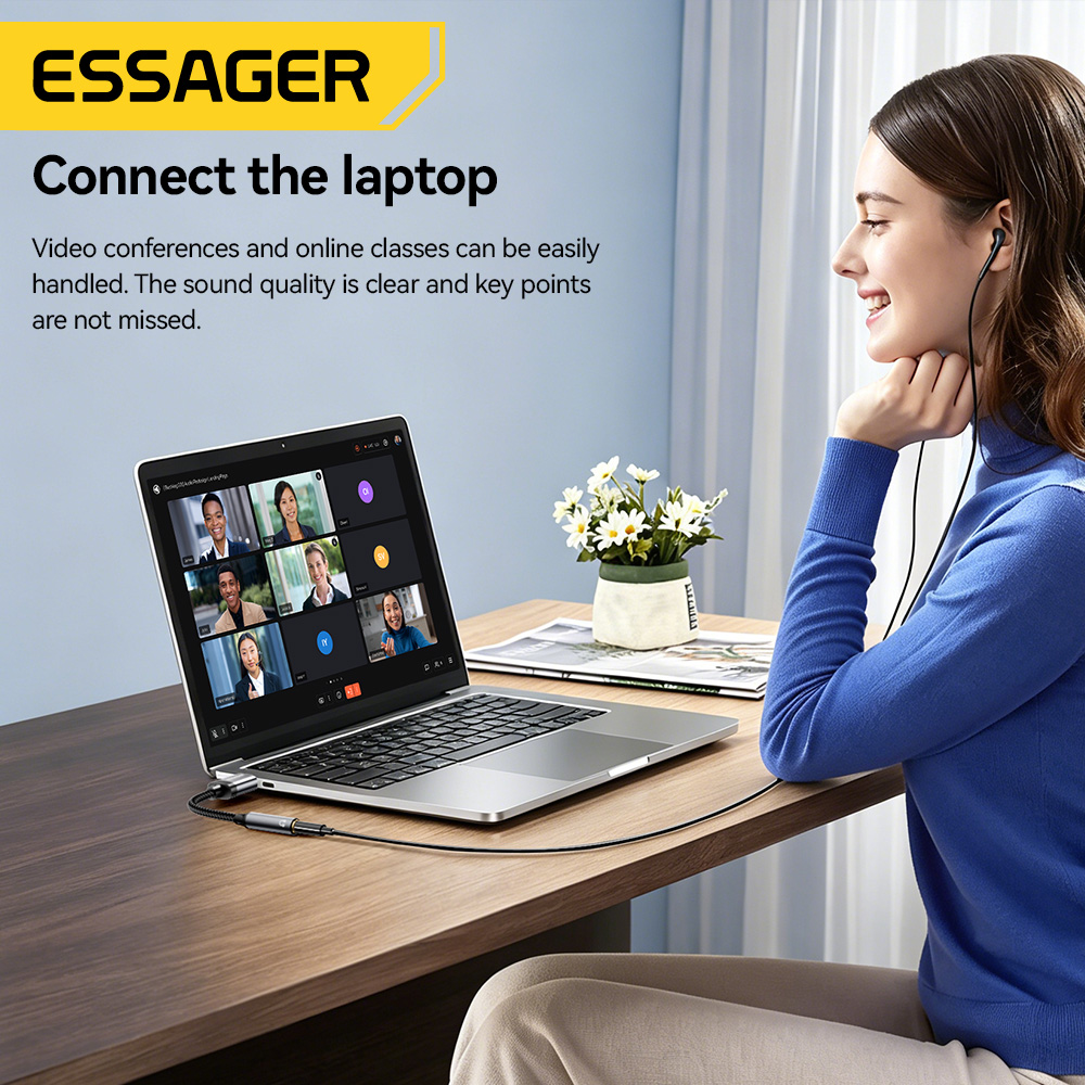 Essager USB To 3.5mm Audio Cab - Wired Earphone Lightning recension och pris