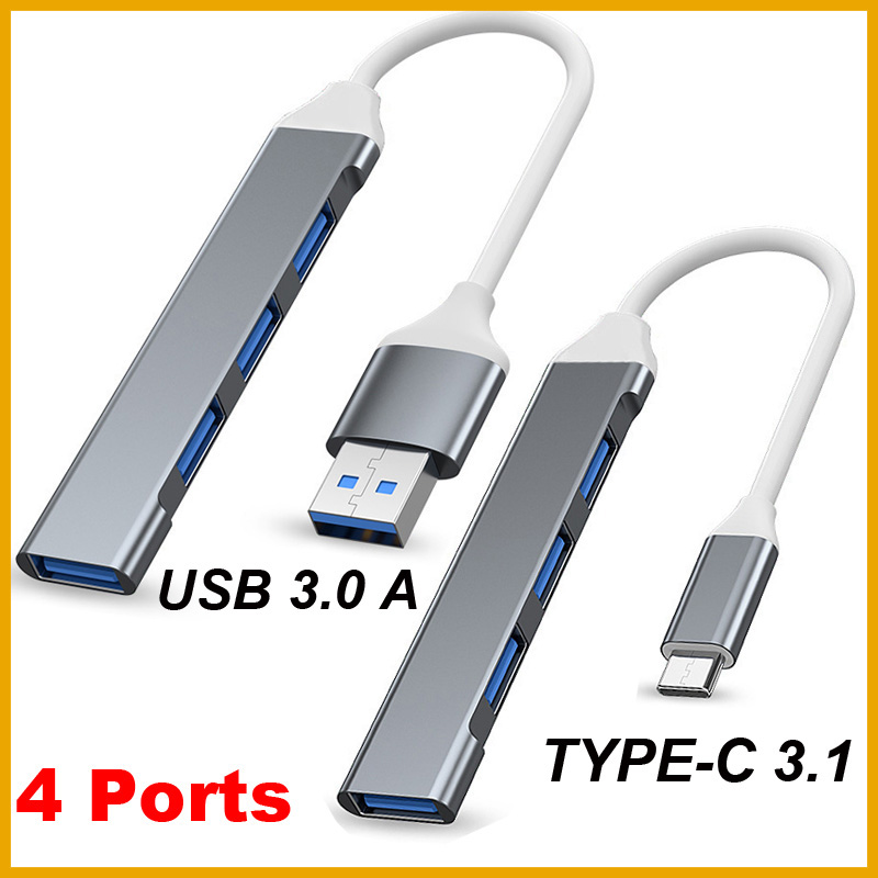 USB 3.0 TYPE-C 3.1 4 Port USB  - Usb Hub Type C recension och pris