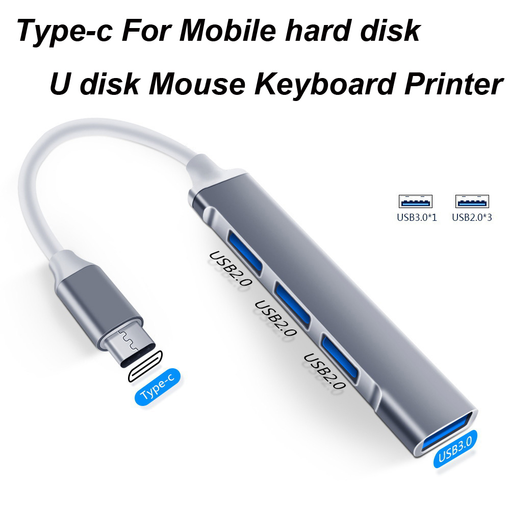 USB 3.0 TYPE-C 3.1 4 Port USB  - Usb Hub Type C recension och pris