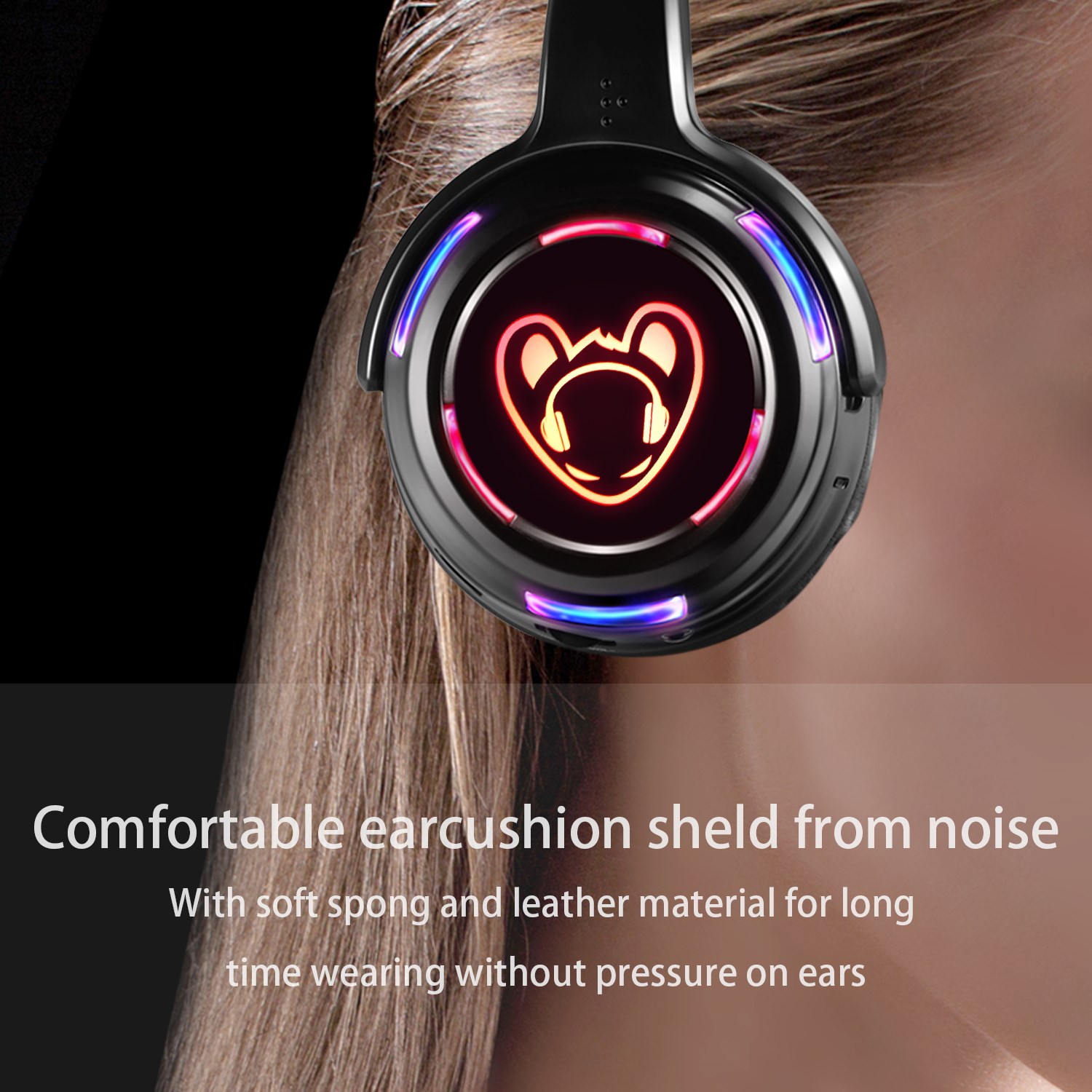 LED Flashing Light Silent Disc - Wired Earphone Lightning recension och pris