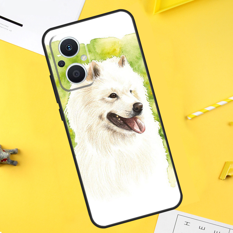 Cartoon Samoyed Dog Case For O - Oppo Reno 12 recension och pris