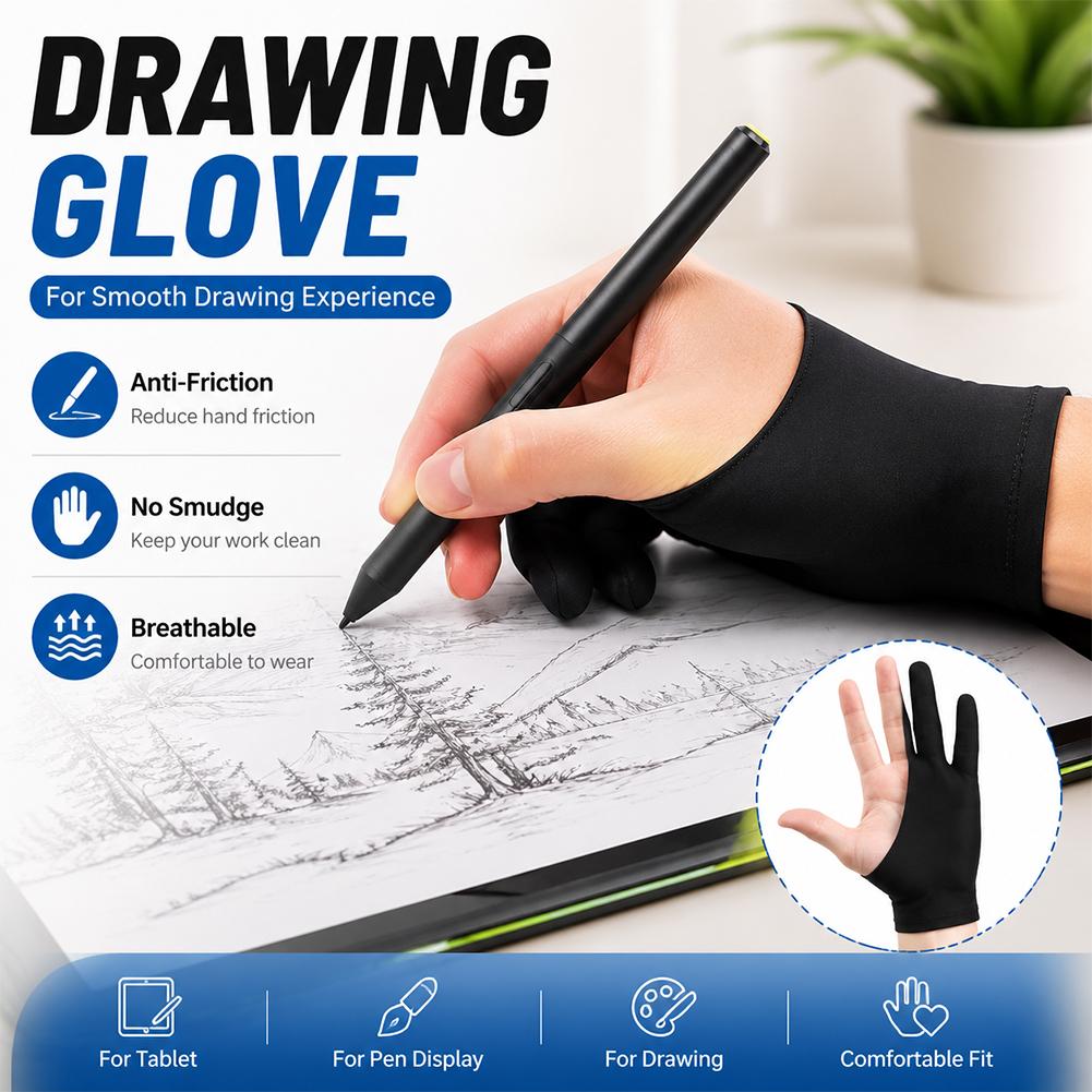 Drawing Glove Anti Touch Scree - Drawing Glove Artist recension och pris