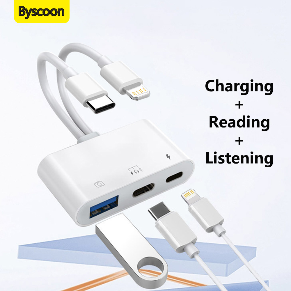 2 in 1 Lightning Type C to USB - Wired Earphone Lightning recension och pris